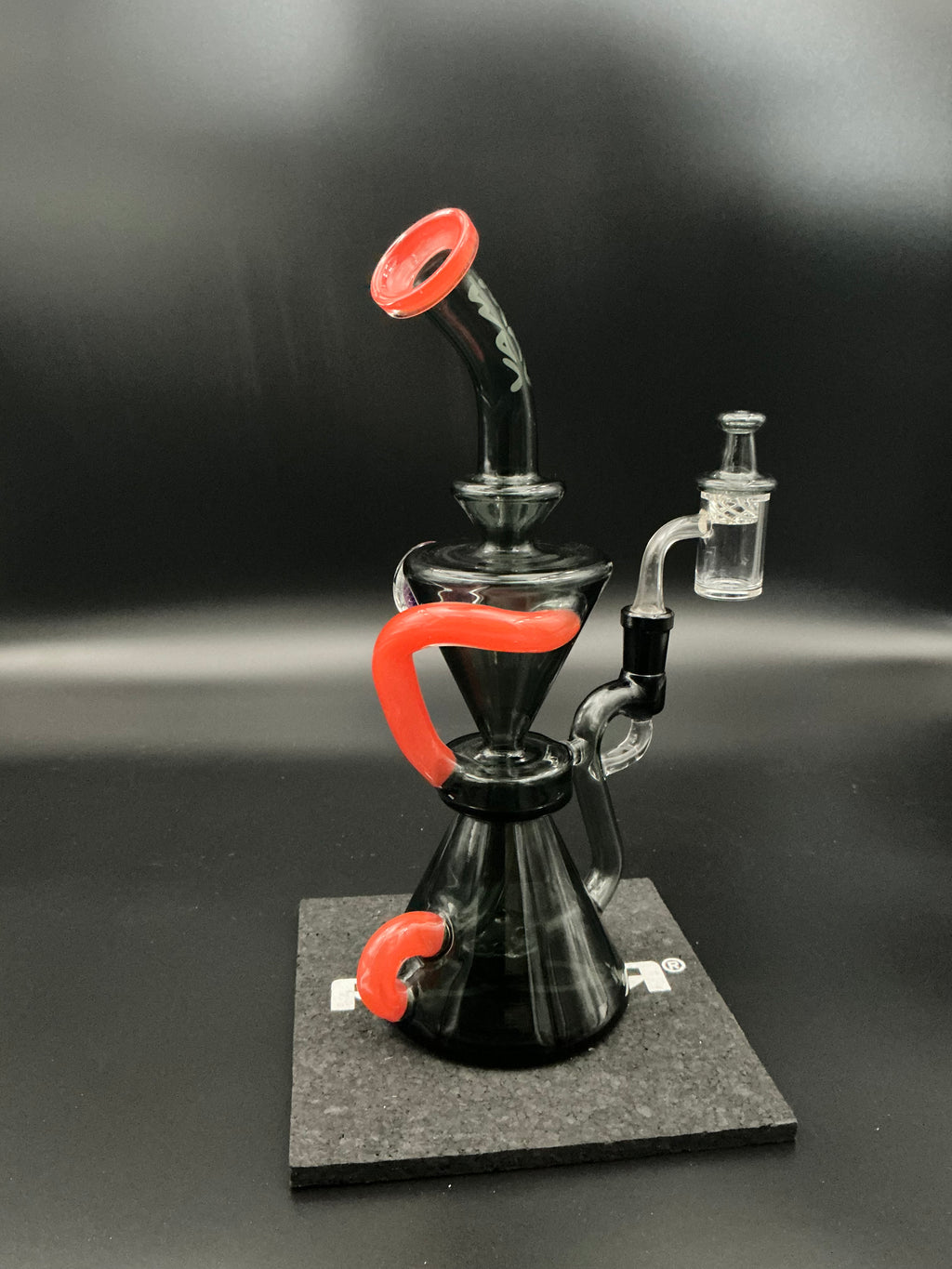 Mav Glass The Beverly SUBTL Collab Hourglass Recycler Black/Orange Pre-Loved