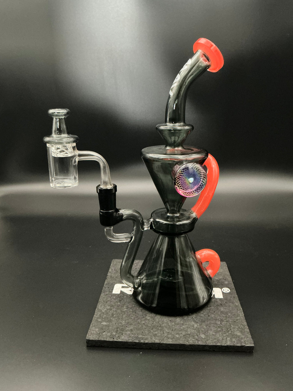 Mav Glass The Beverly SUBTL Collab Hourglass Recycler Black/Orange Pre-Loved