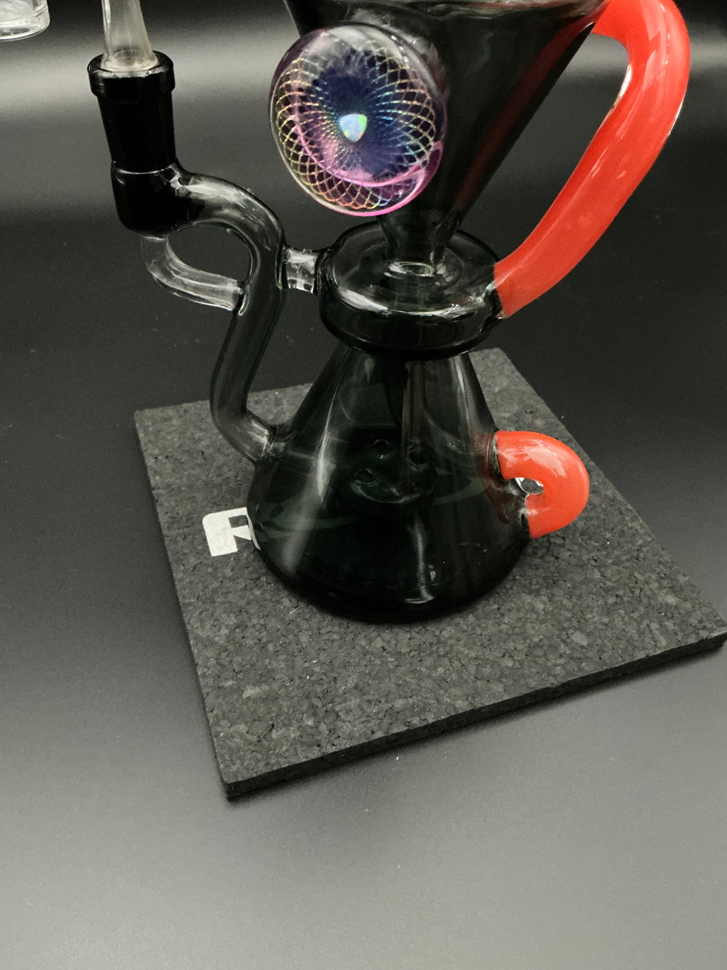 Mav Glass The Beverly SUBTL Collab Hourglass Recycler Black/Orange Pre-Loved