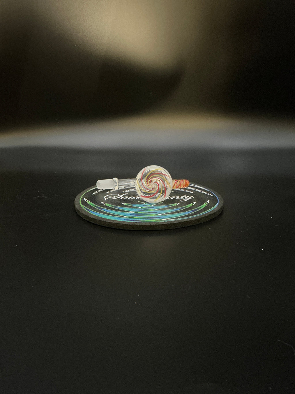 Pulsar Spiral Horn Ash Catcher-14mm-45 Degree-Red/Orange