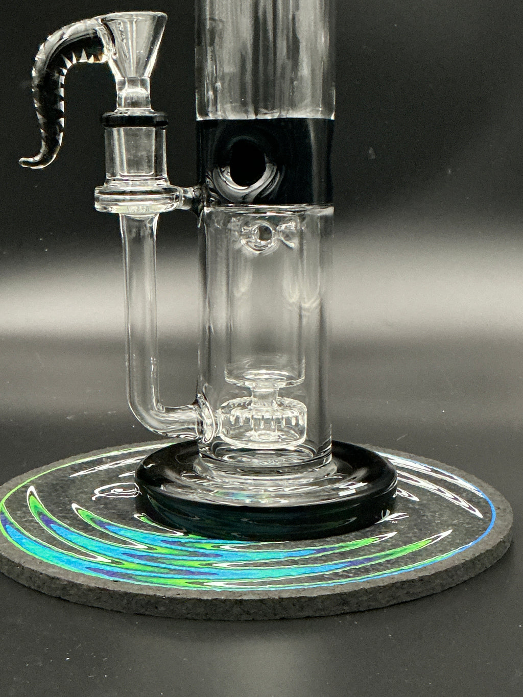 Pulsar Tube Incycler Glass Water Pipe 15"-Black