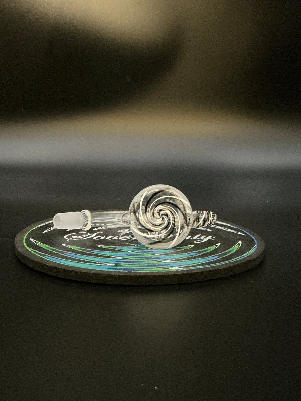 Pulsar Spiral Horn Ash Catcher-14mm-45 Degree-Black/White