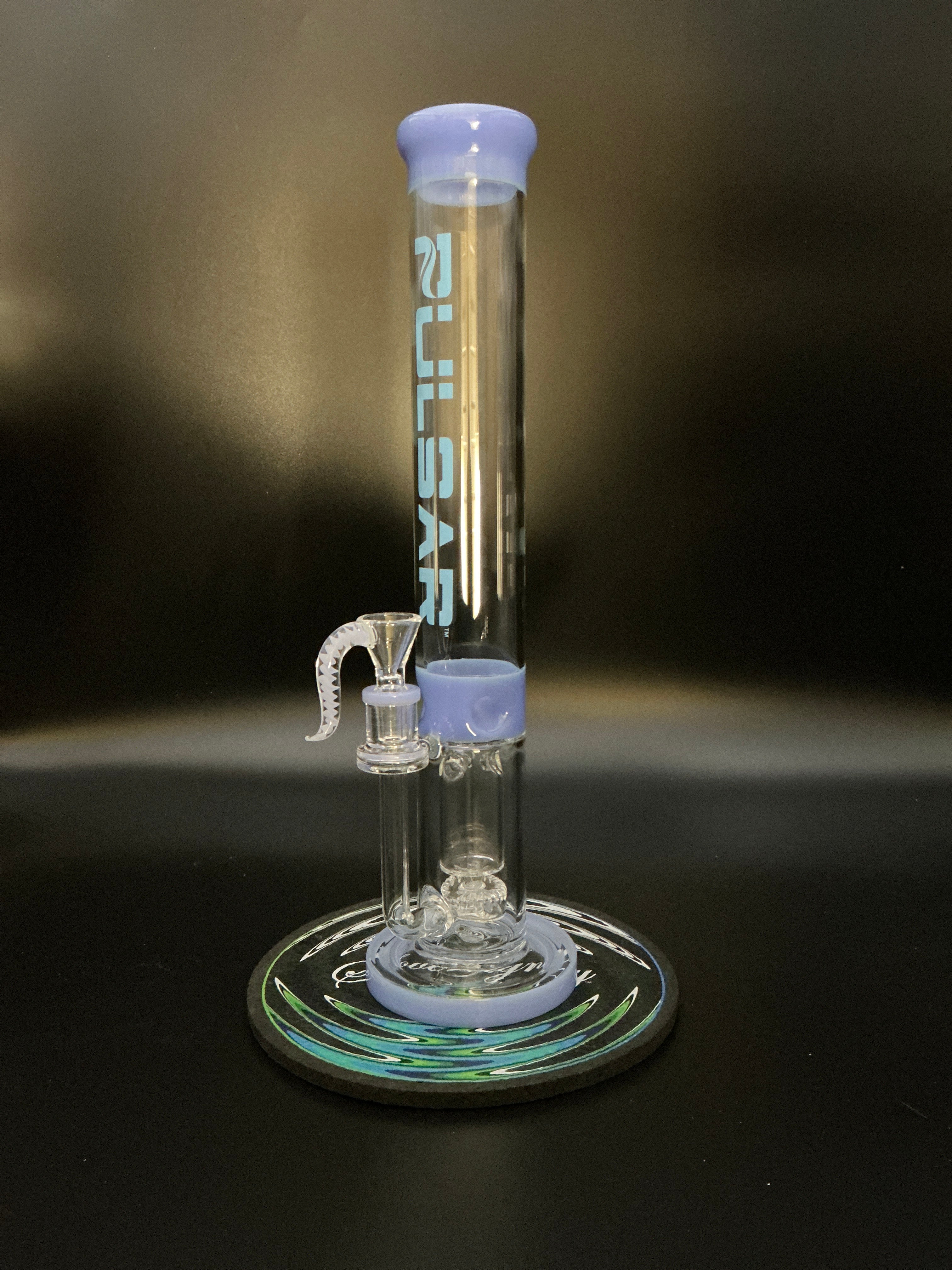 Pulsar Tube Incycler Glass Water Pipe 15"-Blue