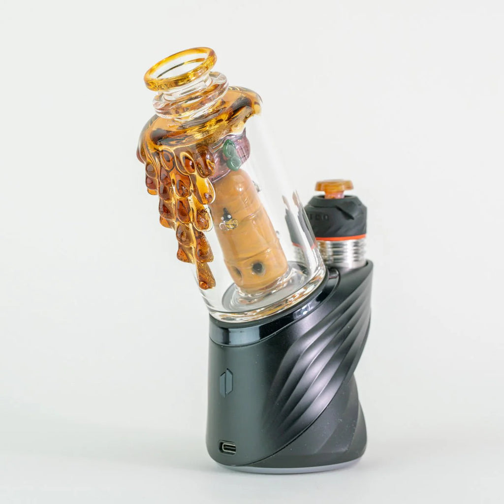 Empire Glassworks "Save the Bees" Glass Attachment for PuffCo Peak & Peak Pro
