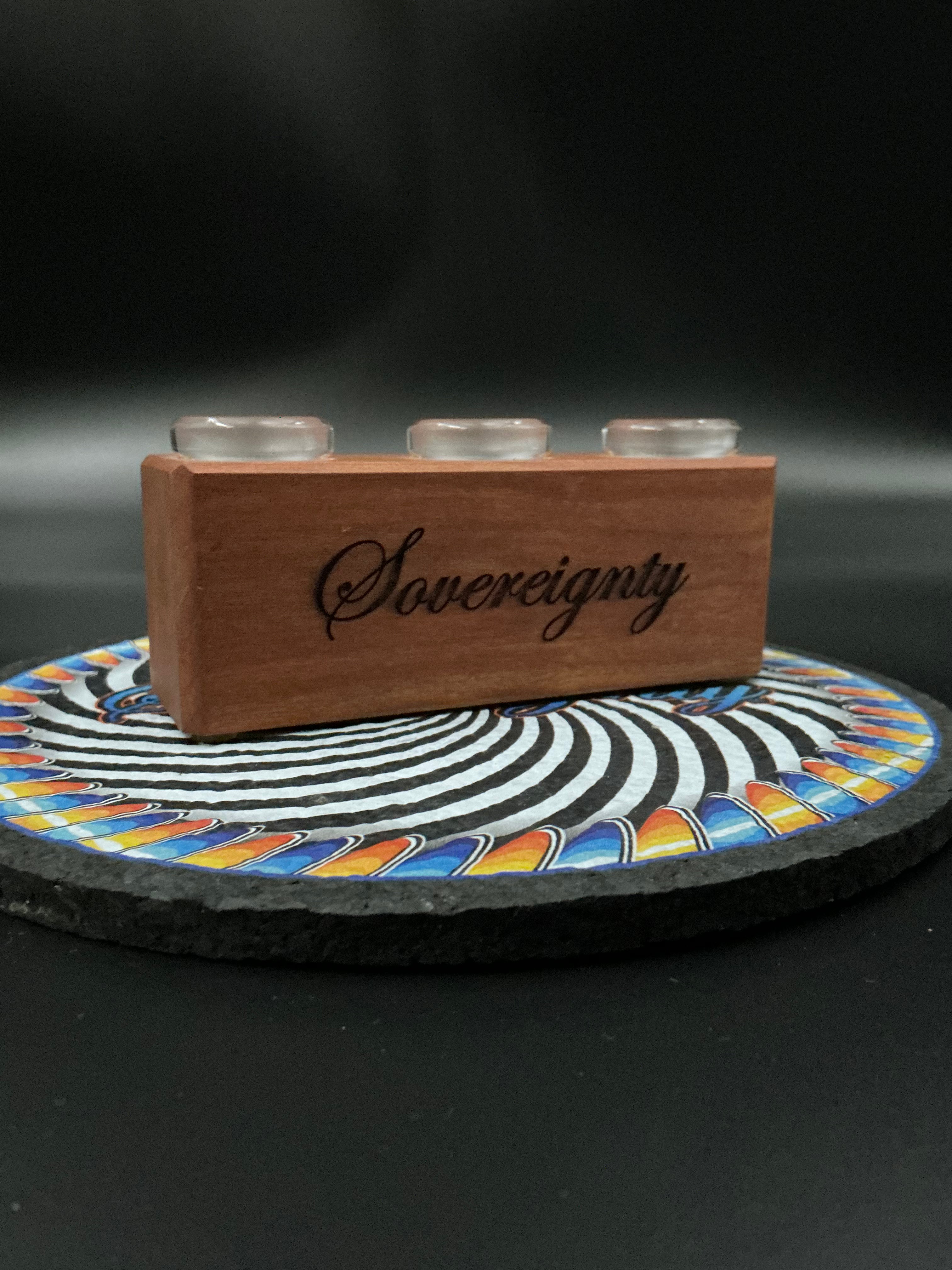 Sovereignty/Dank Woodworks Cherry 3 Hole Slide Stand 19mm Pre-Loved