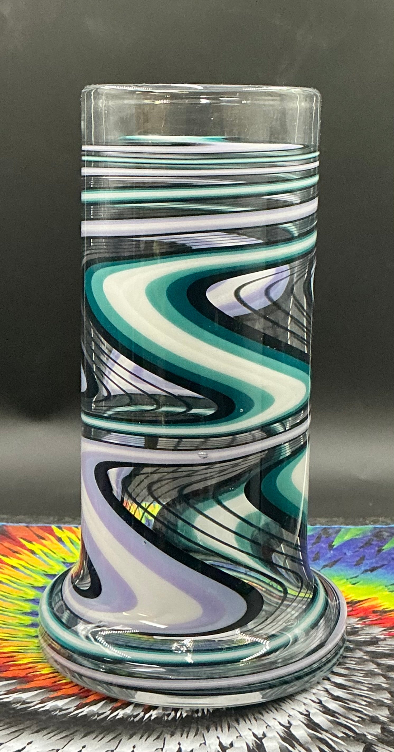 I-Dab Line Work Drinking Glass