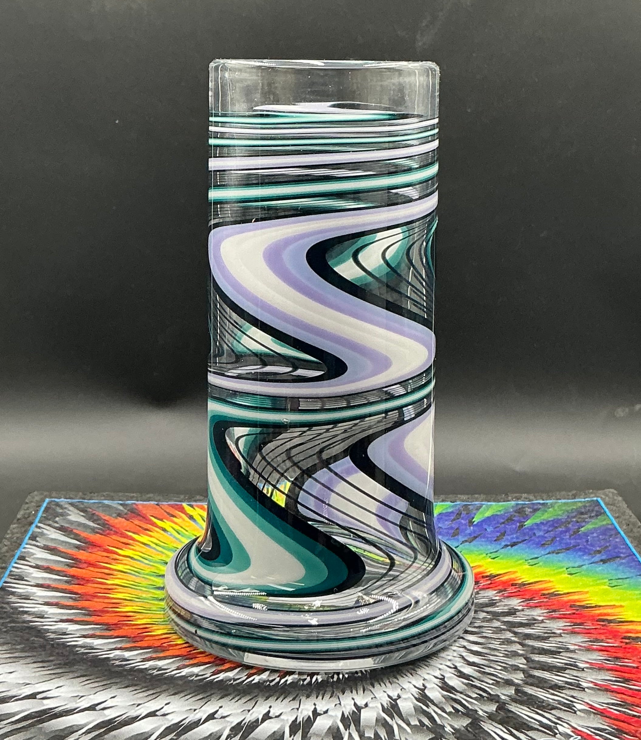 I-Dab Line Work Drinking Glass