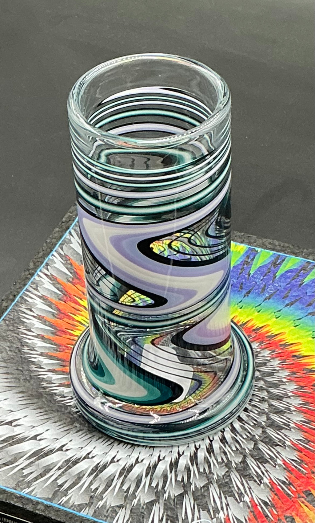 I-Dab Line Work Drinking Glass