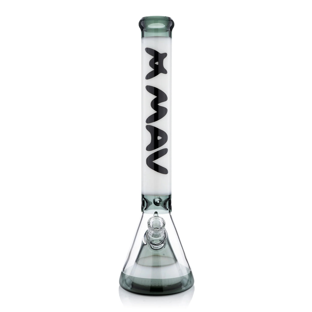 Mav 18" Manhattan Pyramid Beaker Transparent Black and White