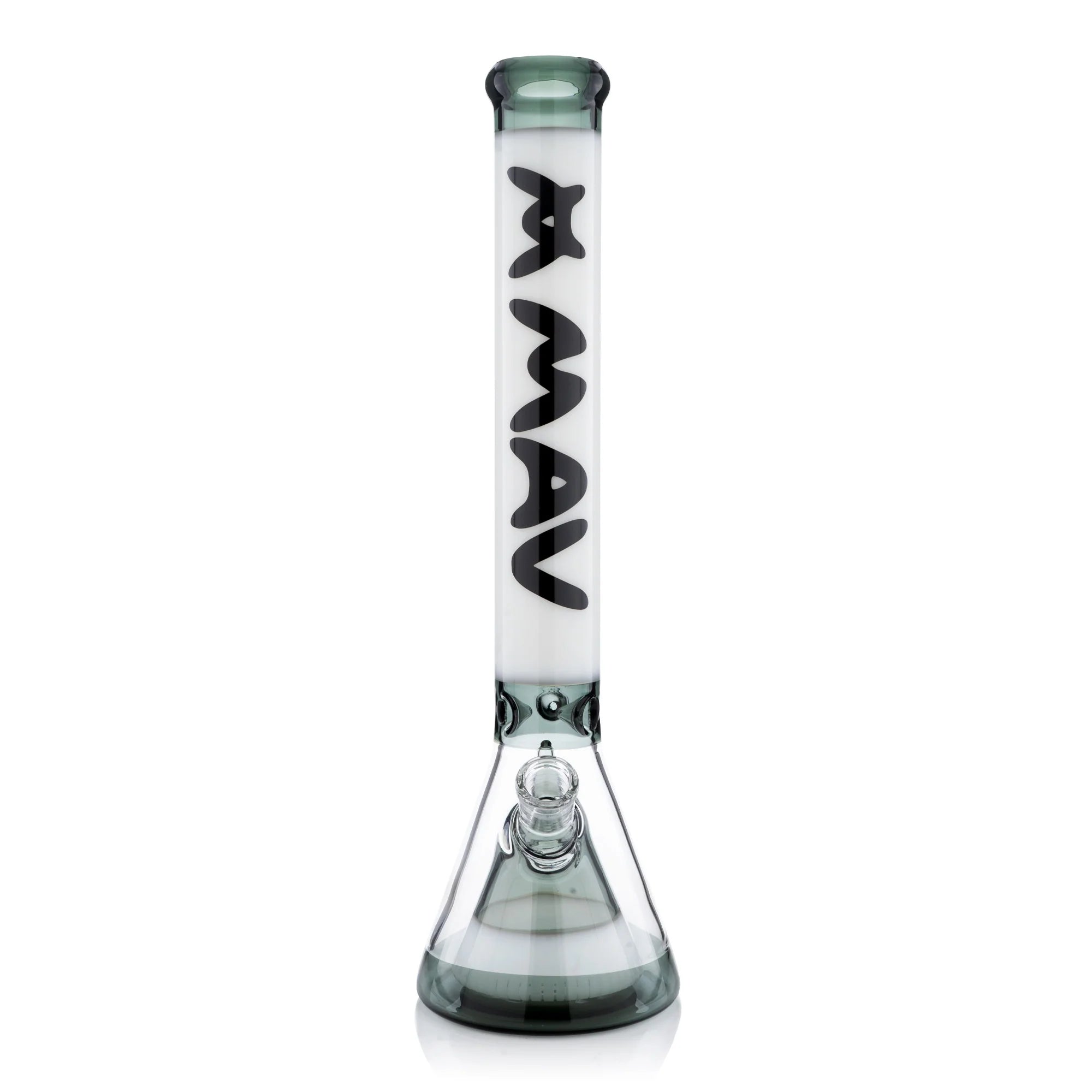 Mav 18" Manhattan Pyramid Beaker Transparent Black and White