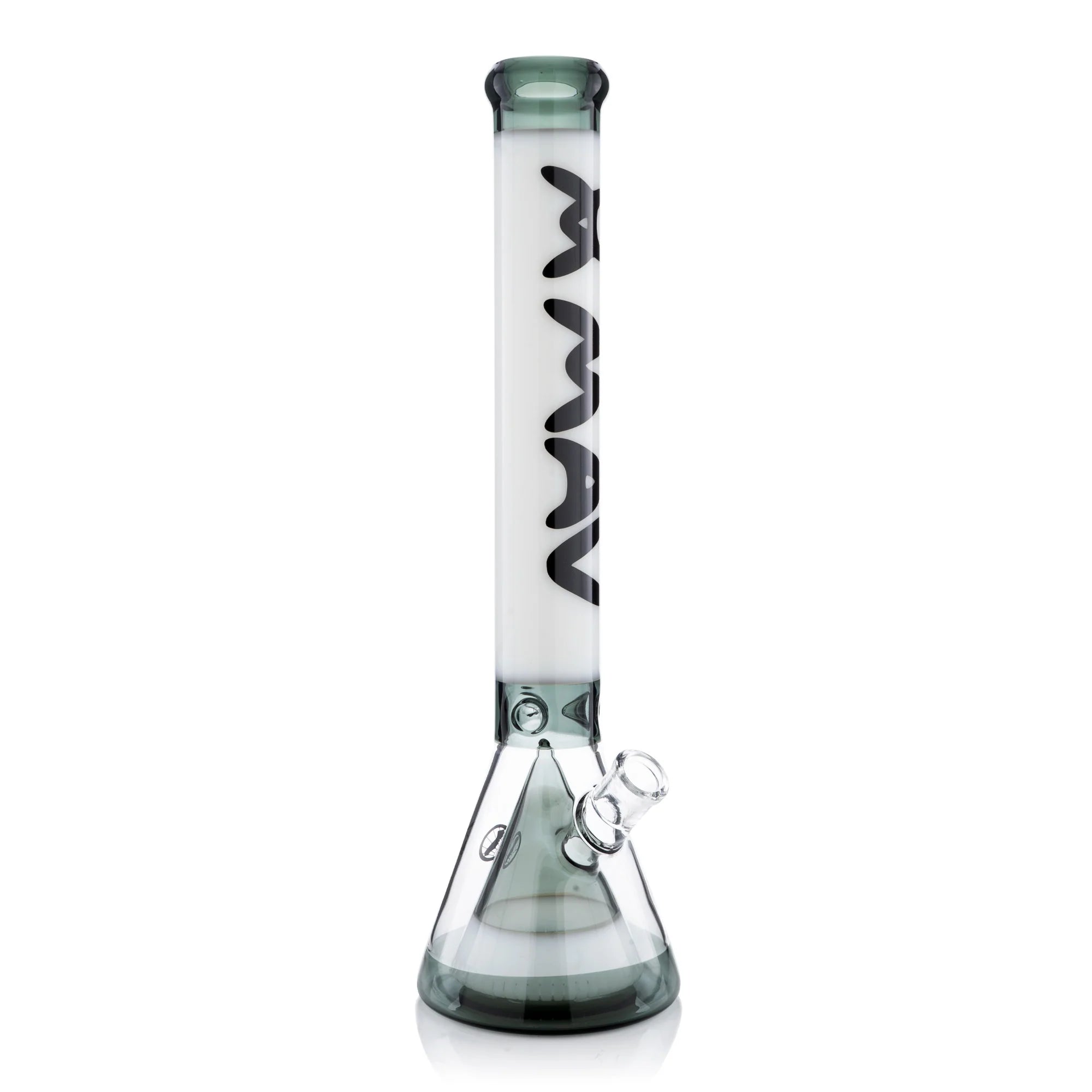Mav 18" Manhattan Pyramid Beaker Transparent Black and White