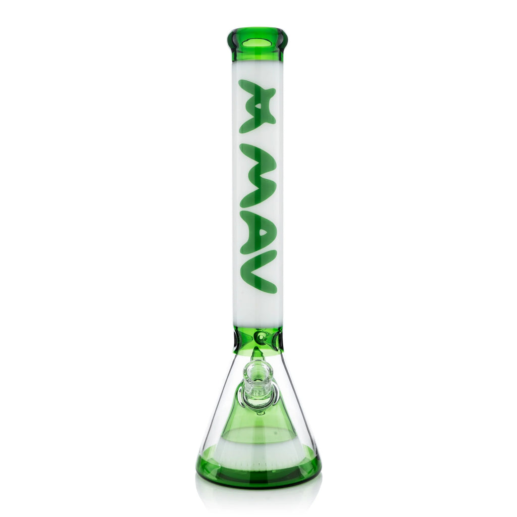 Mav 18" Manhattan Pyramid Beaker Green and White