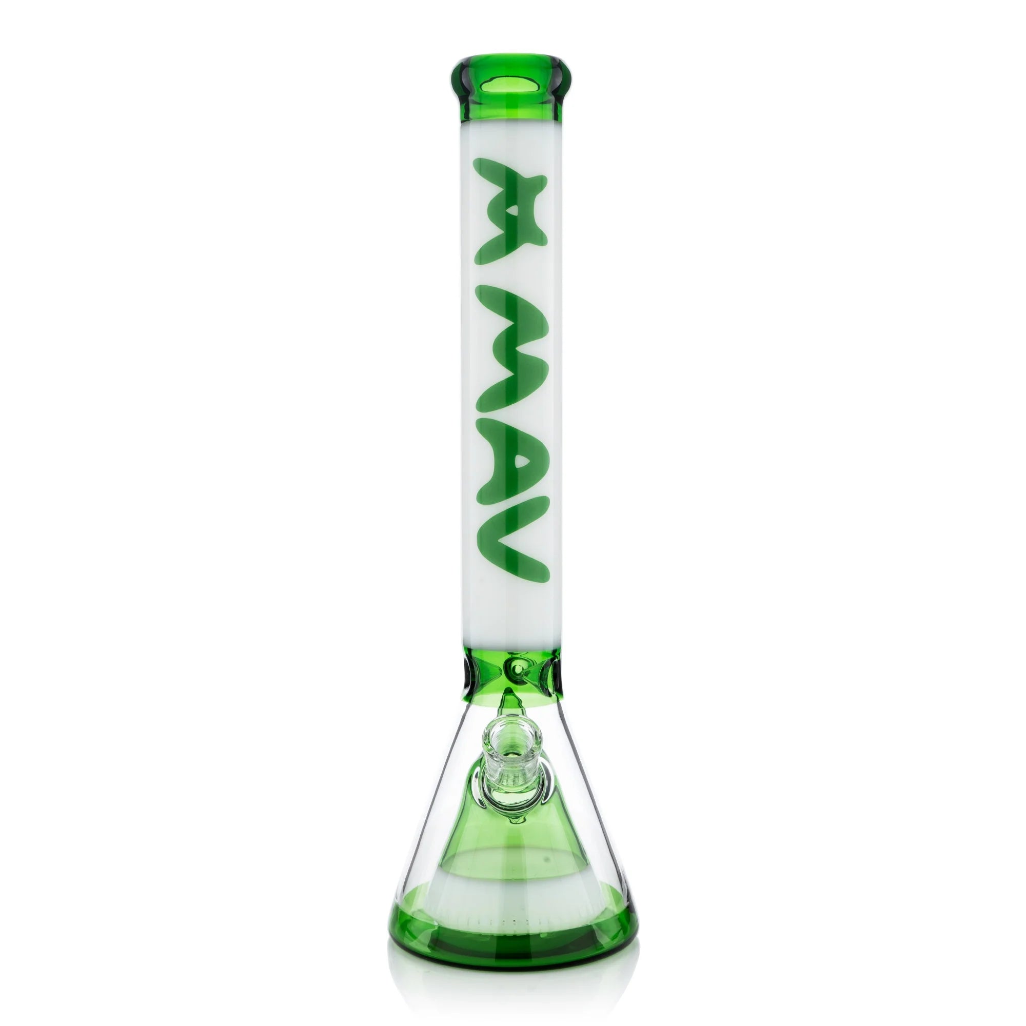 Mav 18" Manhattan Pyramid Beaker Green and White