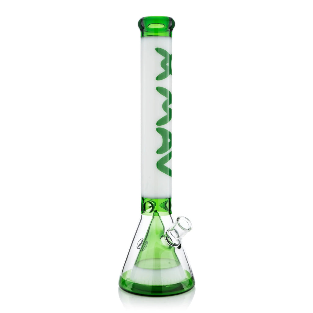 Mav 18" Manhattan Pyramid Beaker Green and White