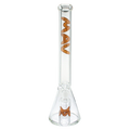 Mav 18" x 5mm Woodgrain Slab Beaker Bong + Ash Catcher Combo