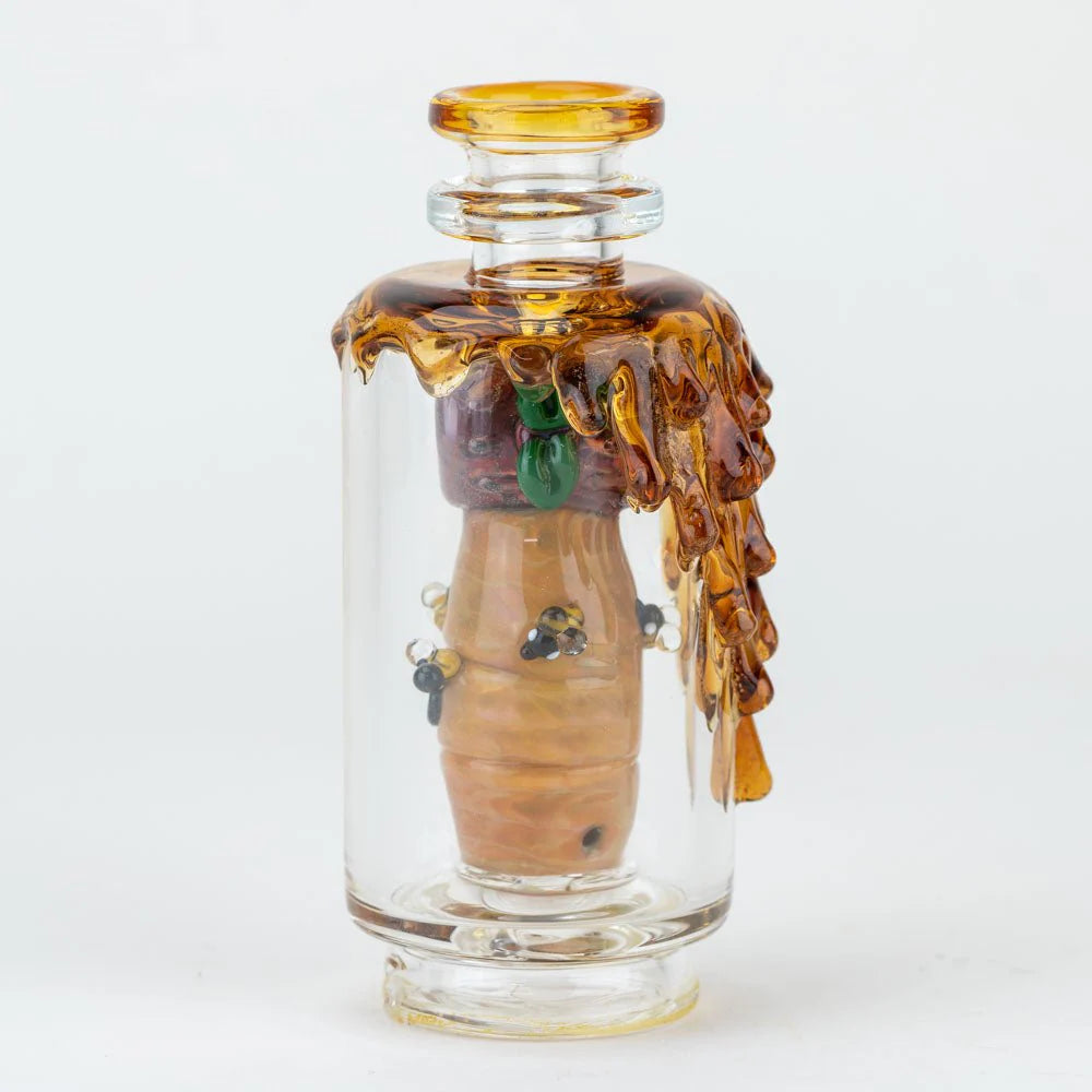 Empire Glassworks "Save the Bees" Glass Attachment for PuffCo Peak & Peak Pro