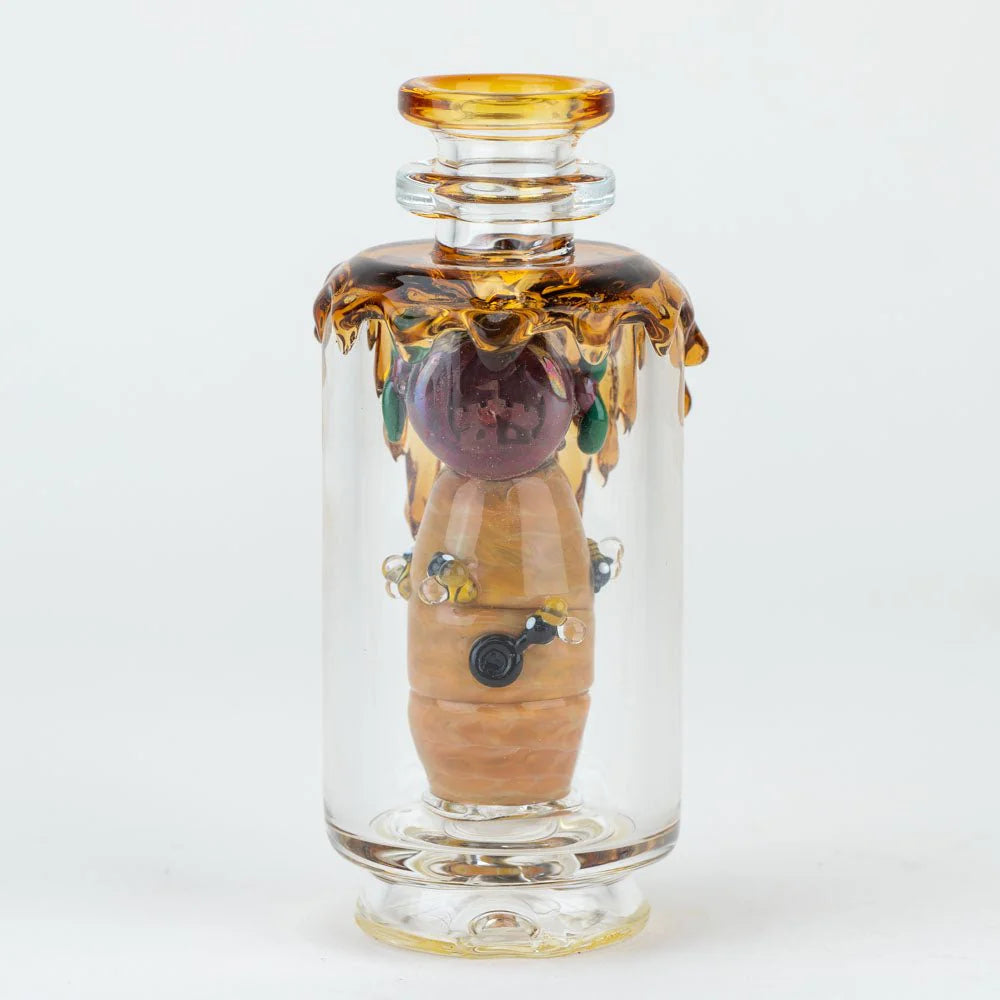 Empire Glassworks "Save the Bees" Glass Attachment for PuffCo Peak & Peak Pro