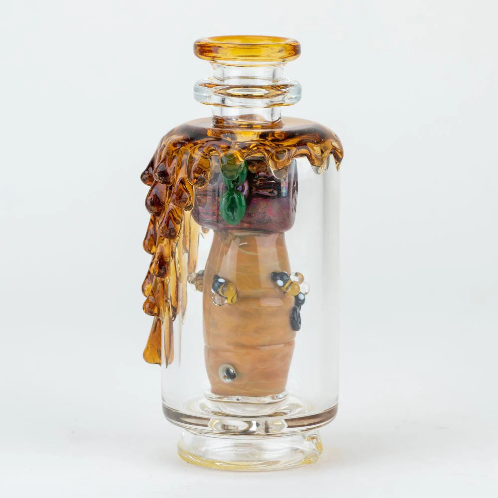 Empire Glassworks "Save the Bees" Glass Attachment for PuffCo Peak & Peak Pro