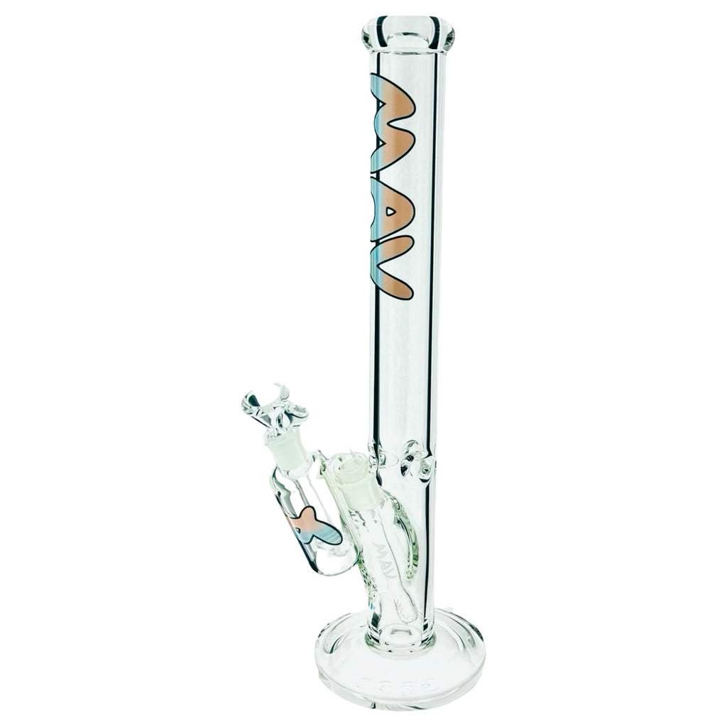 Mav 18" x 9mm Vice 2.0 Slab straight Bong + Ash Catcher Combo