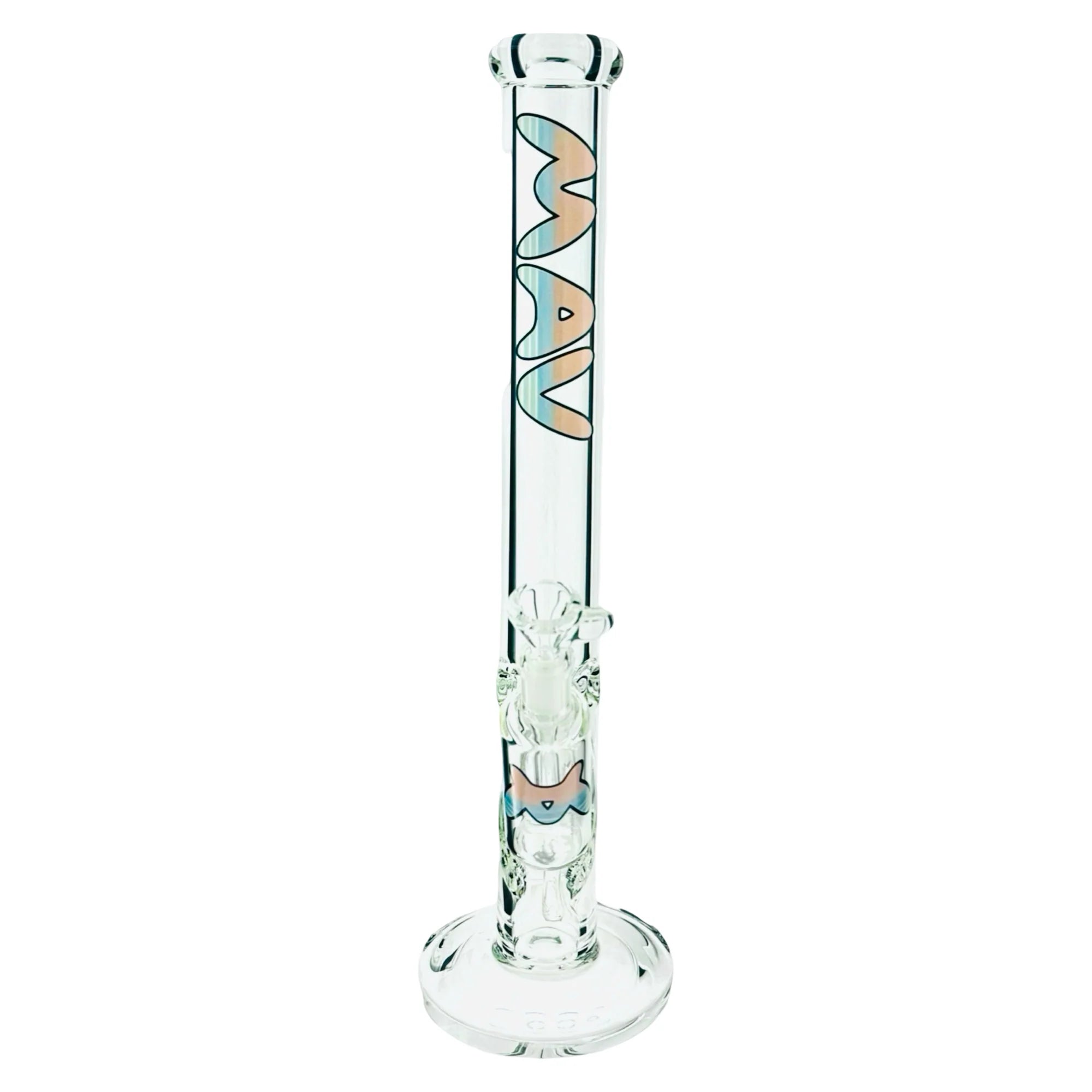 Mav 18" x 9mm Vice 2.0 Slab straight Bong + Ash Catcher Combo
