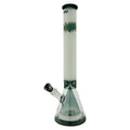 Mav 18" Wigwag MAV Glass Pyramid Beaker Bong Black and White