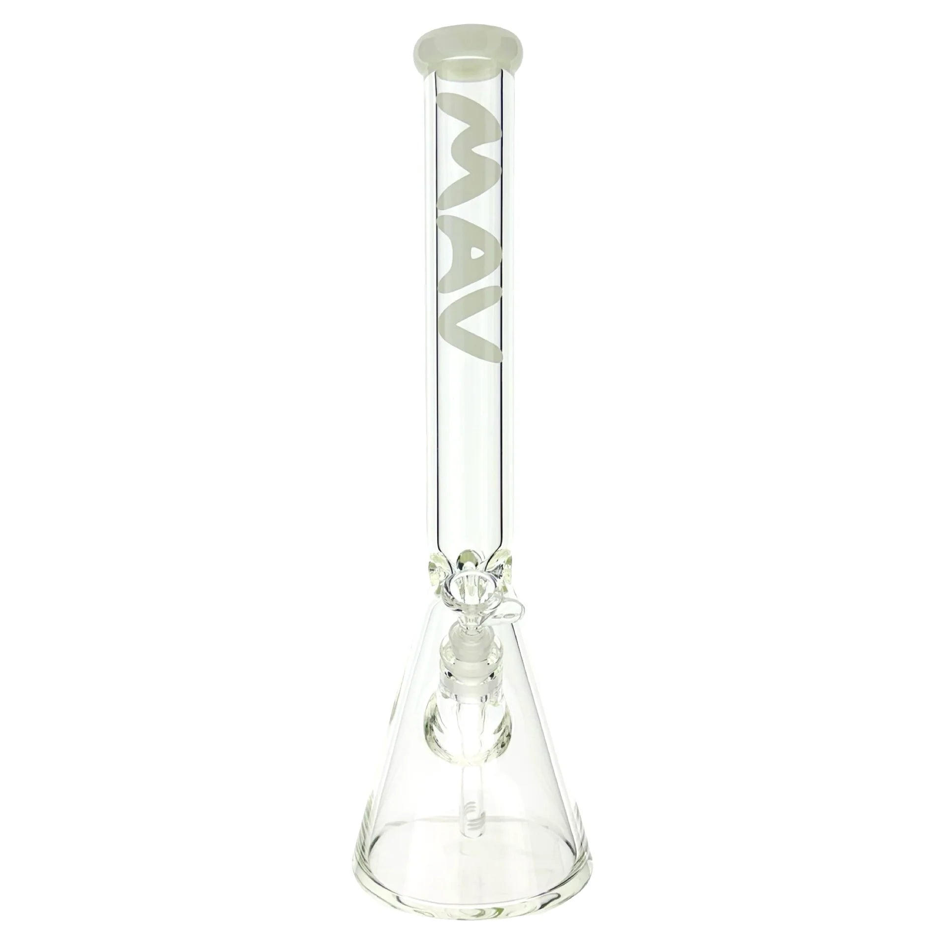Mav 18" x 9mm Classic Beaker Bong Minimalist White
