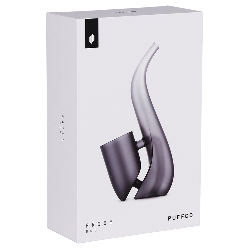 Puffco Bubbler Glass Attachment for New Proxy | 6.5"-Onyx